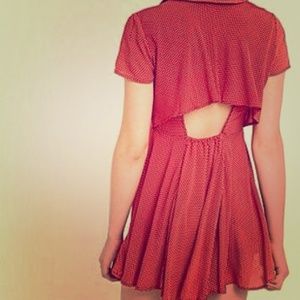 UO Red Button-down dress Kimchi Blue